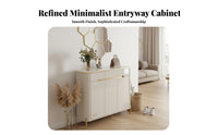 Space-Saving Design Modern Shoe Cabinet Sturdy Construction Modern Shoe Storage Cabinet Dust-Proof Entryway Sideboard Adjustable Shelves for Apartment Dwellers, Families, Homeowners, Hallway, Living Room, Home, Bedroom