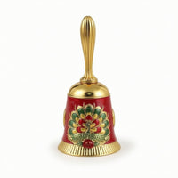 Decorative Hand-Rung Bell Vintage Metal Bell with Handle Polished Traditional for Elderly