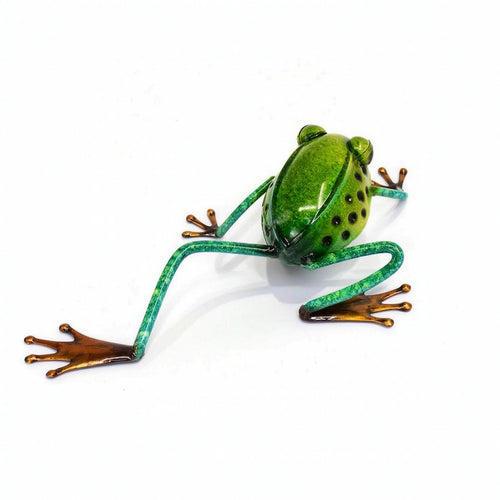 Frog Figurine Cute Frog Sculpture Garden Ornament for Collectors, Patio