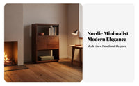 Minimalist Aesthetic versatile Open shelving unit open-sidedstanding Multi-Tier shelving unit Space-Saving Shelving Unit Sturdy and Stable for Book Lovers, Homeowners, Interior Design aficionados, Study Room, Home Office, Bedroom
