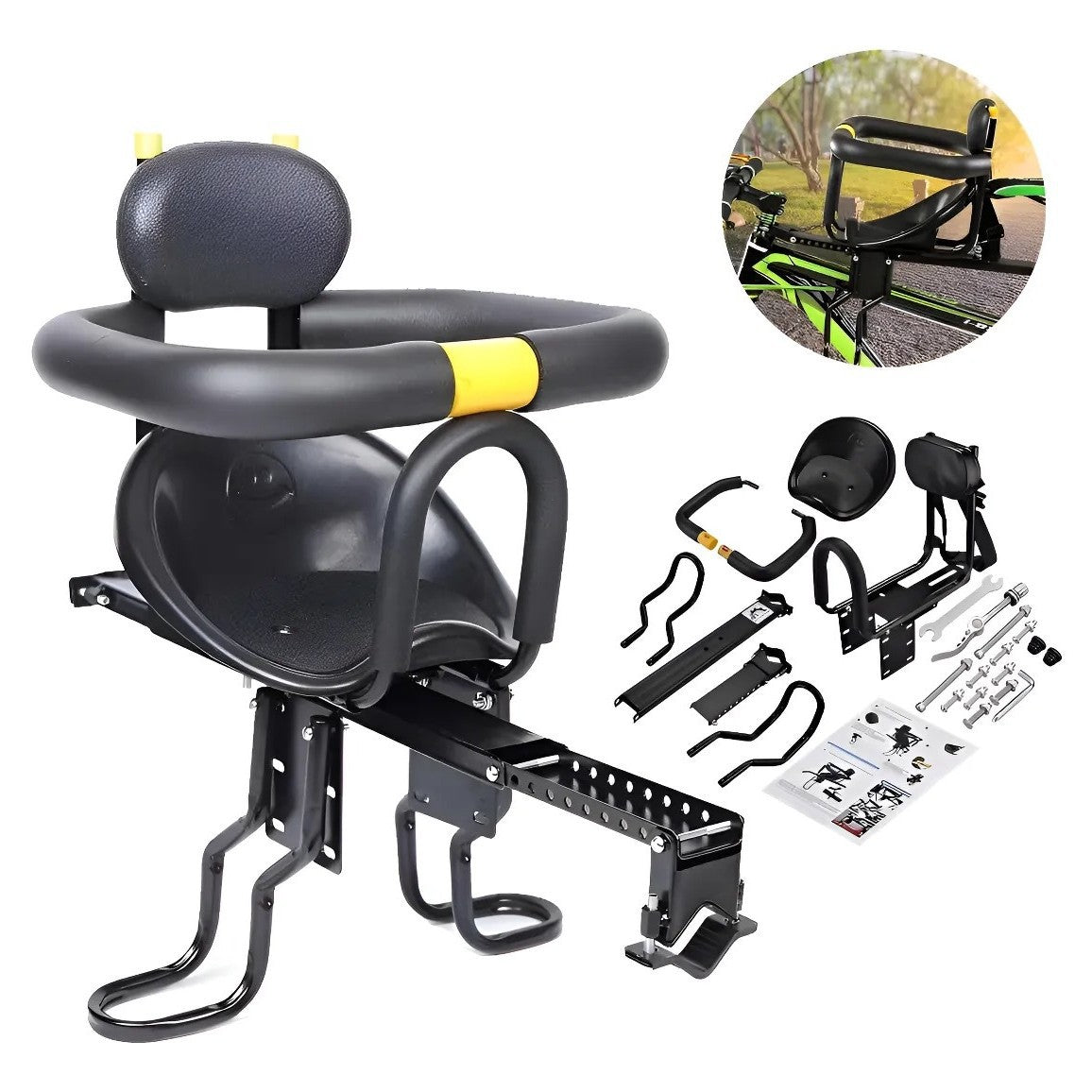Bicycle Child Seat for Outdoor Parent-Child Biking, Mountain Bike Seat