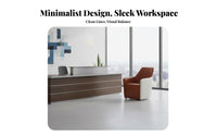Minimalist Design Reception Sofa and Table Set Modern aesthetic Multi-Piece Seating System Soft Upholstery Commercial Furniture long-lasting Construction for Visitors, Businesses, Business Owners, Lounge Area, Waiting Room, Breakroom
