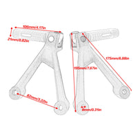 Rear Set Footpeg Bracket Metal Construction Rear Passenger Footpeg Bracket Set