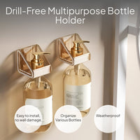 Shower Gel Holder, No-Drill Wall Mounted Organizer