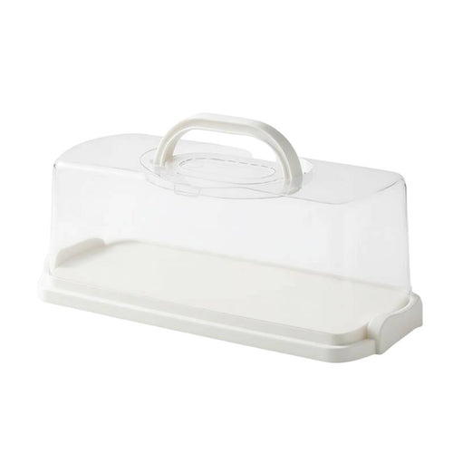 Rolled Roll Storage Box Reusable Rectangular Cake Container for Kitchen, Parties