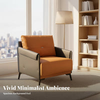 Wooden Frame Armchair Space-Saving Size Indoor Furniture Easy Assembly Comfortable Paddinging for Business Professionals