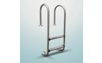 Polished Stainless Steel Pool Ladder Easy to Install Swimming Pool Ladder with Non-Slip Steps Stable Long-Lasting