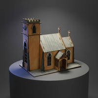 1:72 Scale Cathedral Model Handmade Gift Scale Model Kit Brain Teaser