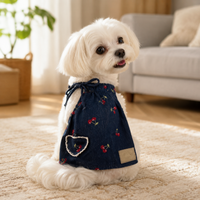 Dog Clothes, Dog Wear, Denim Dress, For Small Dogs, Retro Pattern, Weekend Outing, Spring & Summer