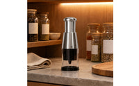Manual Garlic Press Brushed Silver Cooking Gadget