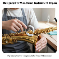 Available in 2 Sizes Saxophone Imperfection Removal Clip Strong Clamping Force Woodwind Imperfection Remover Long-Lasting Instrument Repair Tool Versatile for Saxophonists, Musicians, Music Stuimperfections, Workshop, Band Room, Home, Portable Use