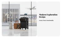 20 Inch Carry-on Suitcase Airport Security Approved Lock Carry-on Luggage Quiet