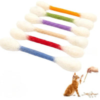 跨境新品 Cat Toys with Catnip 喵喵羊毛毡含猫薄荷的超大号棉签