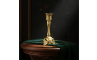 Candle Holder with Openwork Base Elegant Ornament Stable for Mantel