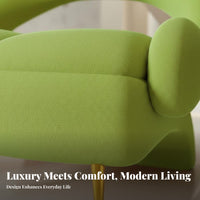 Oversized Single Sofa Light Luxury Design Shell-Shaped Armchair Modern Aesthetic Deep Seat for Apartment Dwellers