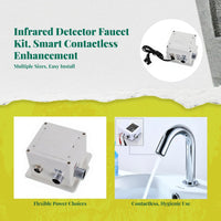 Infrared touchless faucet saves water