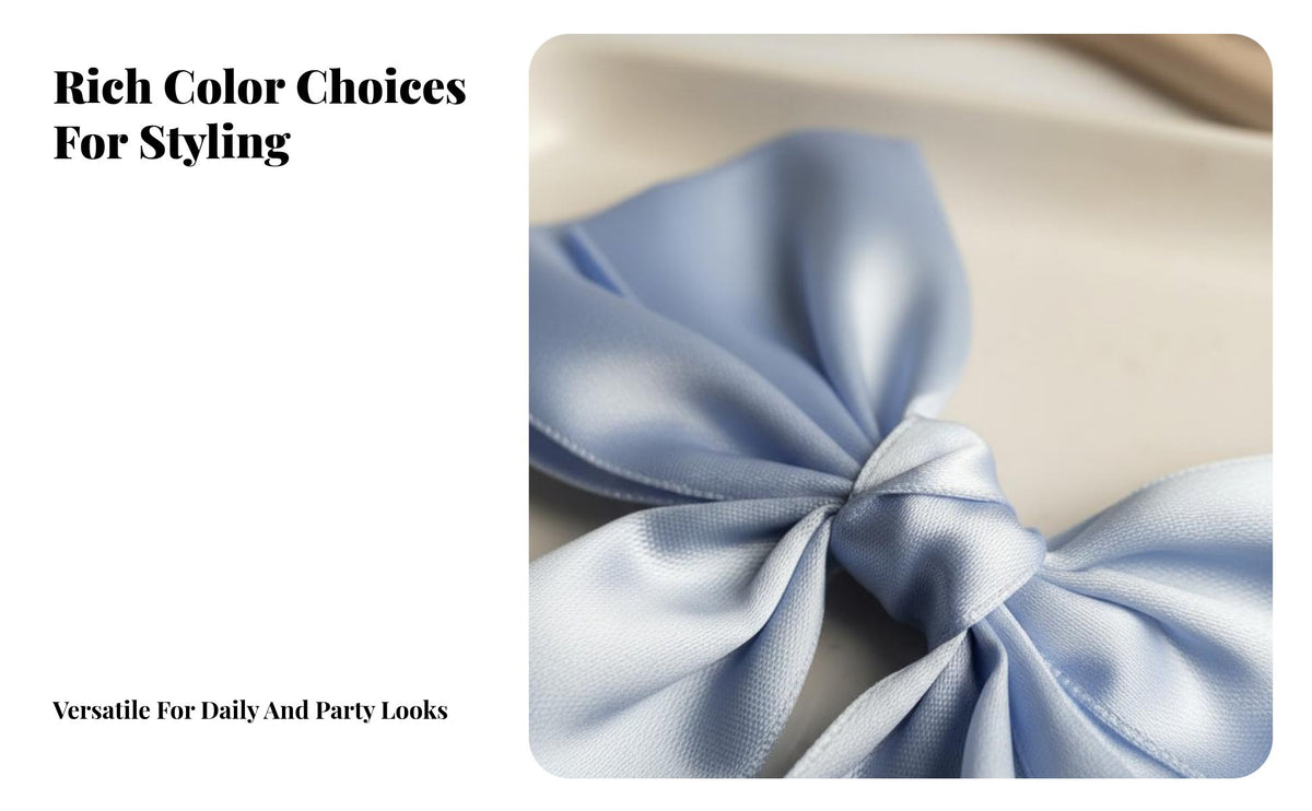 Double Tier Knot Hair Fastener Elegant Design Double Tier Knot Barrette Soft and Comfortable Easy to Use for Women, Parties