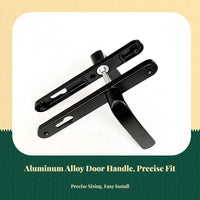 Aluminum alloy lever handle for doors