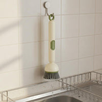 Soap Dispensing Dish Brush Multipurpose Liquid Dispensing Cleaning Brush