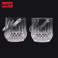 Acrylic PC Diamond Ice Bucket for Wine, Champagne, and Beer