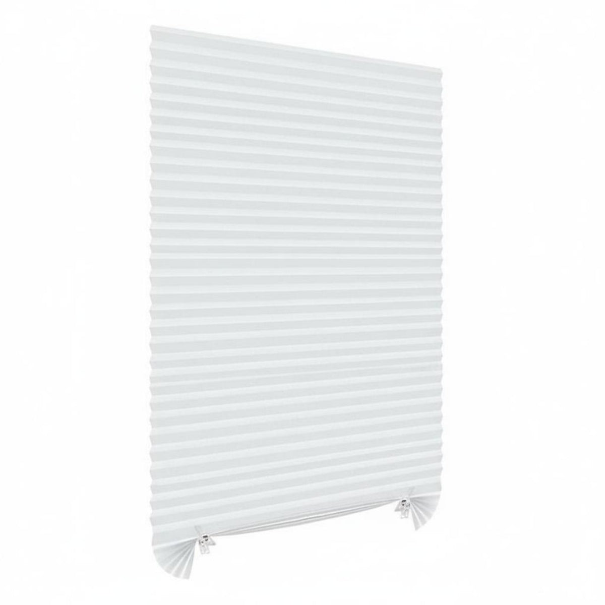 Self Pleated Shade Dustproof Cordless Pleated Window Shade Waterproof Easy-Mount Window Coverings for Renters, Dorm Room, Washroom