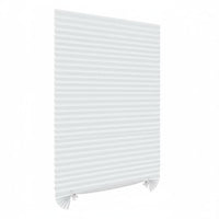 Self Pleated Shade Dustproof Cordless Pleated Window Shade Waterproof Easy-Mount Window Coverings for Renters, Dorm Room, Washroom
