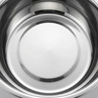 Stainless Steel Mixing Bowl with Bright Polish, 21.5cm Round 304 Deep Food Mixing Bowl, Plain Pattern Cooking and Batter Mixing Tool for Adults