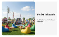 Inflatable Panoramic Air Enclosure 360° Panoramic View Clear Panoramic Air Enclosure Waterproof Clear Inflatable Igloo for Event Planners, Adults