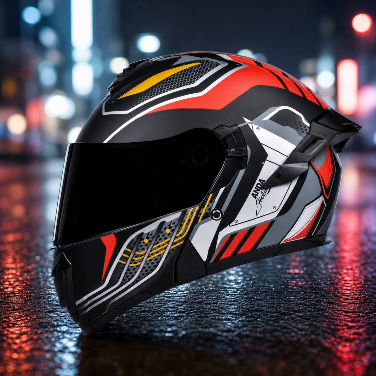 3C Certified Modular Helmet | Aerodynamic, Flip-up Helmet, for Daily Commuting