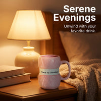 Novelty Mugs with Knitted Pattern and Colorful Design for Home Kitchen, Christmas Gift for Friends, for