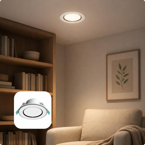 Round Recessed LED Downlight Slimline Full-Spectrum LED Downlight Clip