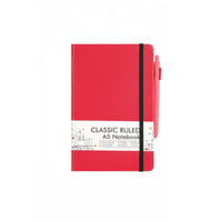 Writing Notebook Ribbon Bookmarks Lined Journal with Inner Pocket