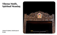 Carved Wooden Bookholdertricate Carving Carved Foldable Book Easel Traditional Pattern multipurpose Use for Cooks