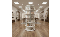 360 Degree Rotating Shelf Space Saving Rotating Shoe Rack Large Capacity Multi-Tier Storage Unit for Closet, Entryway