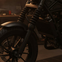Motorcycle Front Fork Boot Rubber Fork Dust Boots with Clamps Guard Sleeves for Motorcyclists, Riders