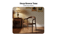 2 Pieces Minimalist Wooden Study Set Modern Design Dinette Set Strong Frame Long-Lasting Frame for Small Families
