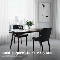 Modern Design Upholstered Side Chair Padded Seat Household Furniture Sturdy Frame Home Seating Ergonomic Design for Homeowners, Interior Designers, Restaurant Owners, Dining Room, Bedroom, Kitchen, Reception Area