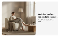 Unstructured Sectional Sofa Wabi-Sabi Aesthetic Configurable Couch Double-Sided Minimalist for Interior Designers
