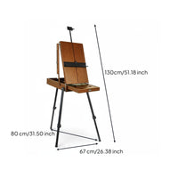 Aluminum Easel Box Multifunctional Portable Easel Box Tripod Design for Studio