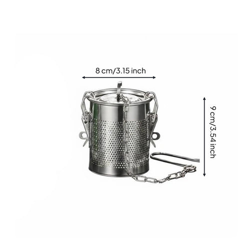 Braising Seasoning Container Secure Latch Stainless Steel Seasoning Basket