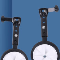Wide-Tire Training Wheels with Metal Brackets Adjustable Cycle Training Wheels Stable Stabilisers Sturdy for Children, Beginners, Geared Bikes