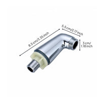 2 Pieces Angled Design Bathtub Faucet Mounting Legs Chrome Finish Faucet Bent Leg Adapter for Bathroom