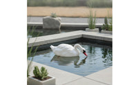 Realistic Floating Swan Lifelike Swan Decoy Weatherproof Pond Decoration Sturdy for Gardeners, Patio