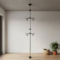 Adjustable Height Floor to Ceiling Bike Rack No Drilling Required Vertical Bike Storage Pole Space Saving Indoor Cycle Hanger Easy Installation for Apartment, Garage