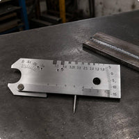 Weld Seam Gauge Portable Welding Seam Gauge Metal Body Metal-Joining Measurement Tool for Welders