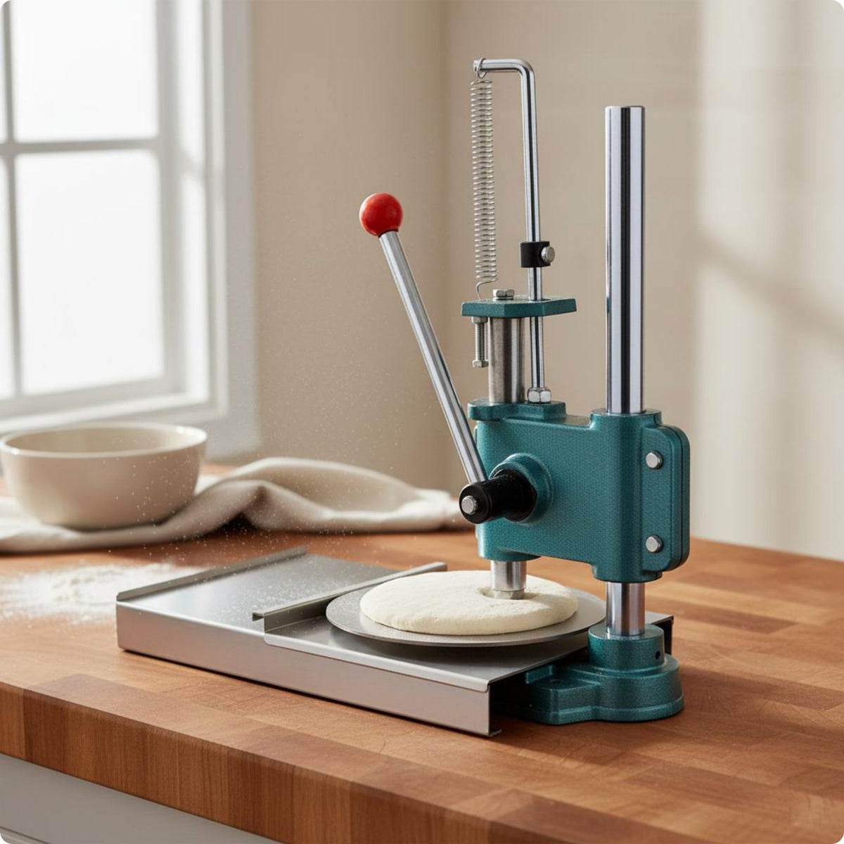 Manual Pastry Press Rust Resistant Pastry Flattening Press Height Adjustable