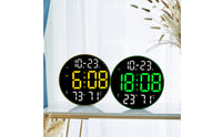 Digital Wall Clock with Temperature Display Large Digital Wall Clock with Date Display Luminous for Home Office