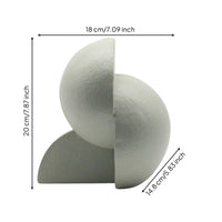 Geometric Abstract Sculpture Matte Geometric Sculpture Tabletop Ornament Textured Decor Decorative for Minimalists, Desk, Office