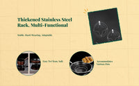 Stainless Steel Steaming Rack, Sturdy robustDuty Pot Holder, Multi-Functional Kitchen Organizer, Heat Insulation, Heat-Resistant anti-slipScald Stand