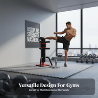 Long-Lasting Construction Combat Chun Training Training Mannequin Multi-Functional Combat Arts Tumbler Training Mannequin Suction Cup Base Rotating Striking Target Space-Saving for Adults, Boxers, Beginners, Home, Indoor, Dojo, Gym